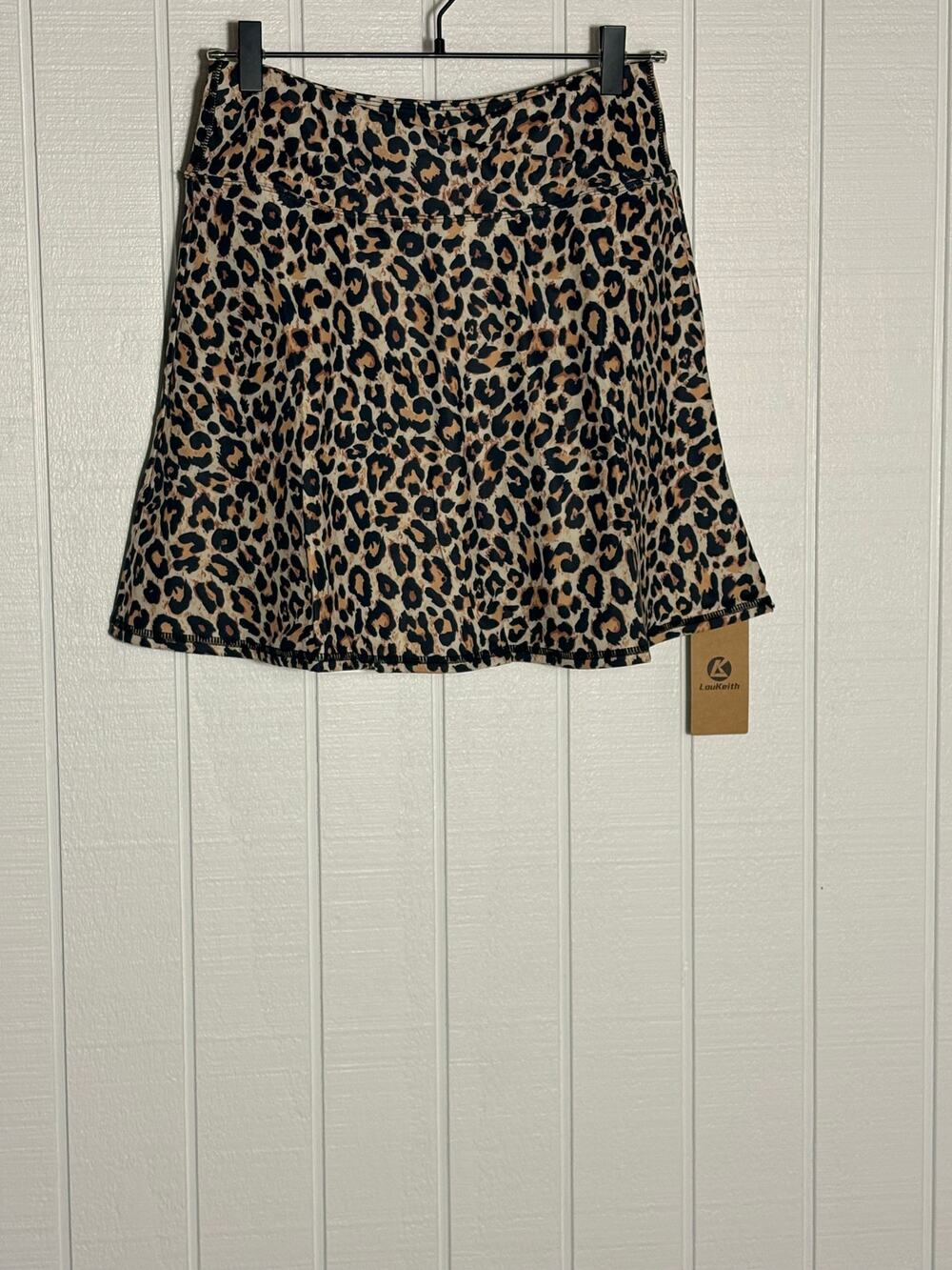 LouKeith Leopard Print Golf Tennis Pickleball Athletic Skort Women's M NWT